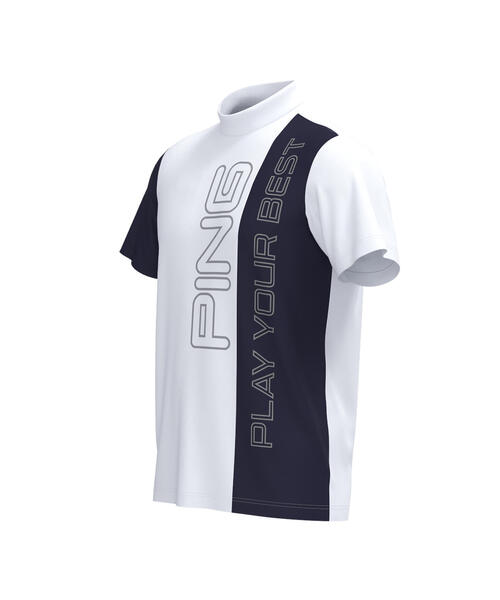 【セール】【PING APPAREL】ジャージ半袖ハイネックカットソー ＜EARLY AUTUMN＞ (MENS)（Tシャツ/カットソー）｜PING（ピン）