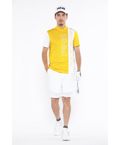 【セール】【PING APPAREL】ジャージ半袖ハイネックカットソー ＜EARLY AUTUMN＞ (MENS)（Tシャツ/カットソー）｜PING（ピン）