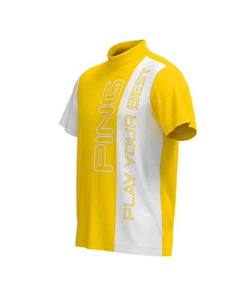【セール】【PING APPAREL】ジャージ半袖ハイネックカットソー ＜EARLY AUTUMN＞ (MENS)（Tシャツ/カットソー）｜PING（ピン）