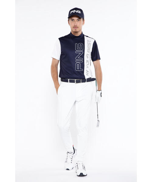 【セール】【PING APPAREL】ジャージ半袖ハイネックカットソー ＜EARLY AUTUMN＞ (MENS)（Tシャツ/カットソー）｜PING（ピン）