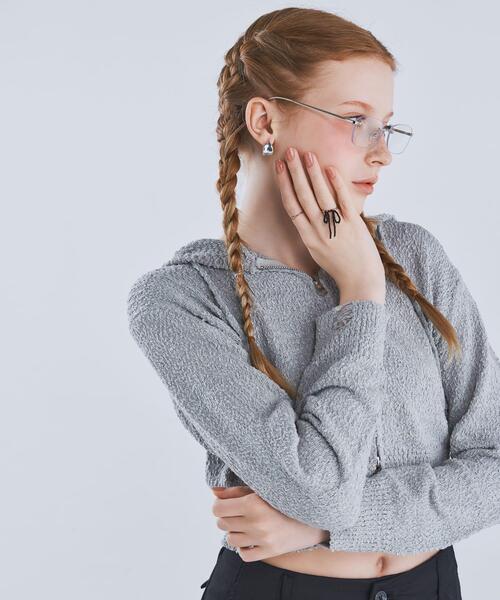 SMELLY(スメリー)の「リムレスダテメガネ(メガネ・レディース・シルバー/ゴールド・-)」の6枚目の写真