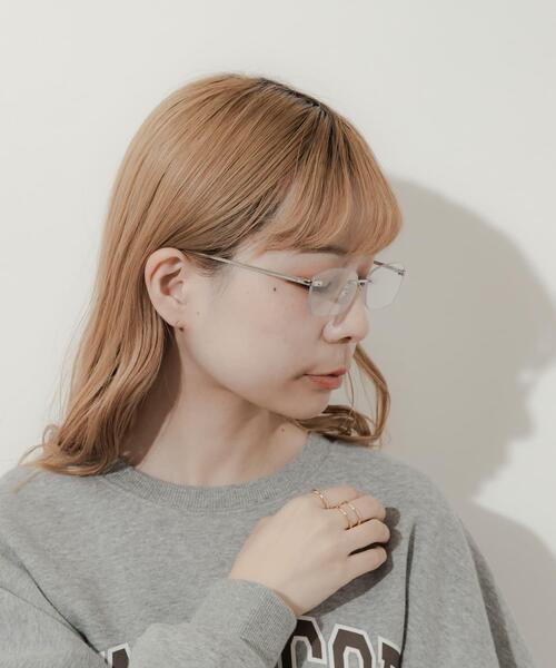 SMELLY(スメリー)の「リムレスダテメガネ(メガネ・レディース・シルバー/ゴールド・-)」の8枚目の写真