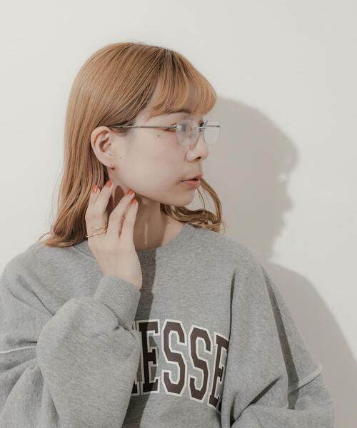 SMELLY(スメリー)の「リムレスダテメガネ(メガネ・レディース・シルバー/ゴールド・-)」の9枚目の写真