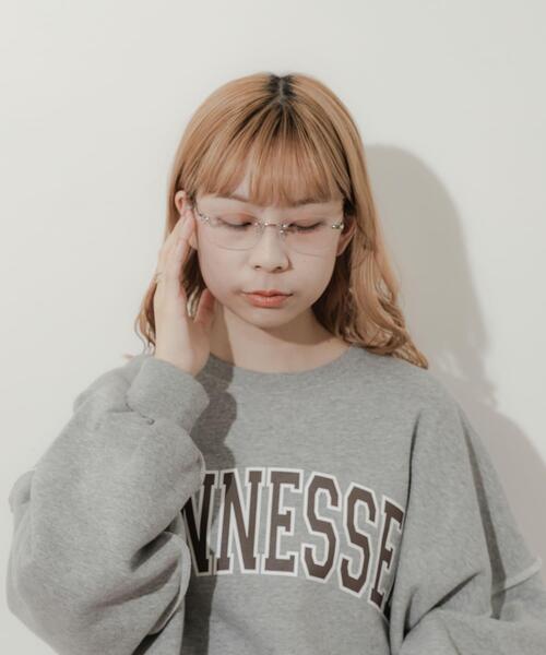SMELLY(スメリー)の「リムレスダテメガネ(メガネ・レディース・シルバー/ゴールド・-)」の10枚目の写真