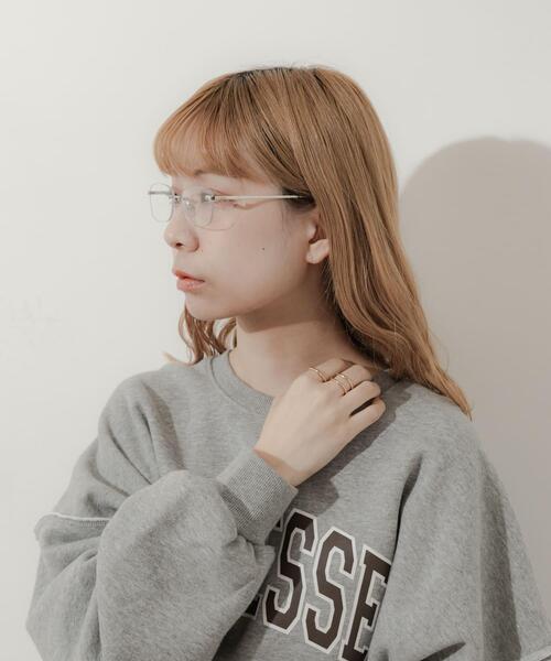 SMELLY(スメリー)の「リムレスダテメガネ(メガネ・レディース・シルバー/ゴールド・-)」の11枚目の写真