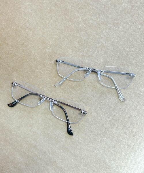 SMELLY(スメリー)の「リムレスダテメガネ(メガネ・レディース・シルバー/ゴールド・-)」の14枚目の写真