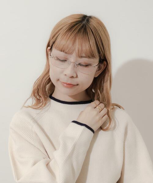SMELLY(スメリー)の「リムレスダテメガネ(メガネ・レディース・シルバー/ゴールド・-)」の20枚目の写真
