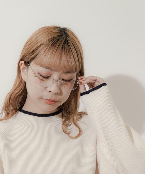 SMELLY(スメリー)の「リムレスダテメガネ(メガネ・レディース・シルバー/ゴールド・-)」の21枚目の写真