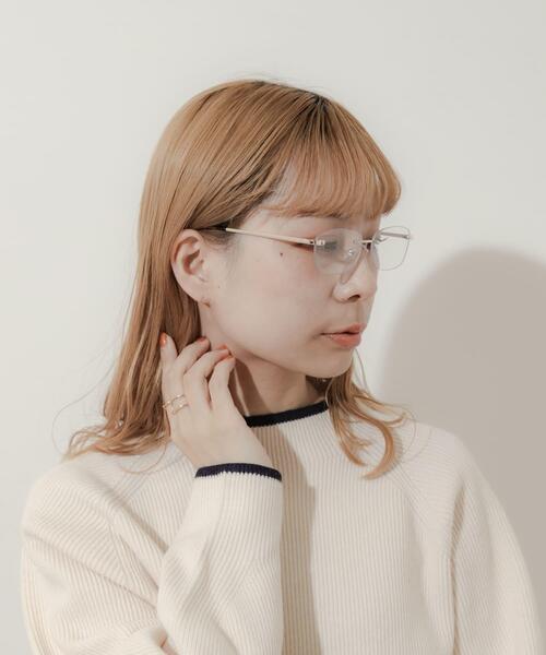 SMELLY(スメリー)の「リムレスダテメガネ(メガネ・レディース・シルバー/ゴールド・-)」の22枚目の写真