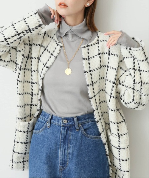 MILLER（ミラー）の「《追加》MILLER/ミラー SLOBE別注 SHEER RIB タートルネック（Tシャツ/カットソー・レディース・ブラック/ホワイト/グレー/レッド・FREE）」の3枚目の写真