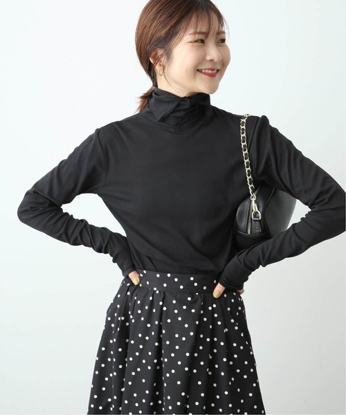 MILLER（ミラー）の「《追加》MILLER/ミラー SLOBE別注 SHEER RIB タートルネック（Tシャツ/カットソー・レディース・ブラック/ホワイト/グレー/レッド・FREE）」の8枚目の写真