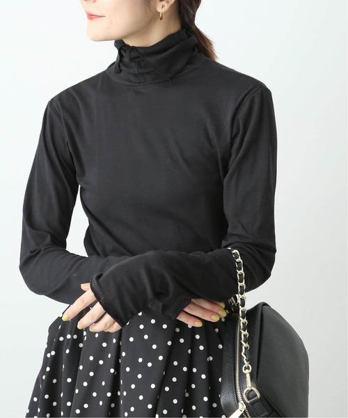 MILLER（ミラー）の「《追加》MILLER/ミラー SLOBE別注 SHEER RIB タートルネック（Tシャツ/カットソー・レディース・ブラック/ホワイト/グレー/レッド・FREE）」の9枚目の写真