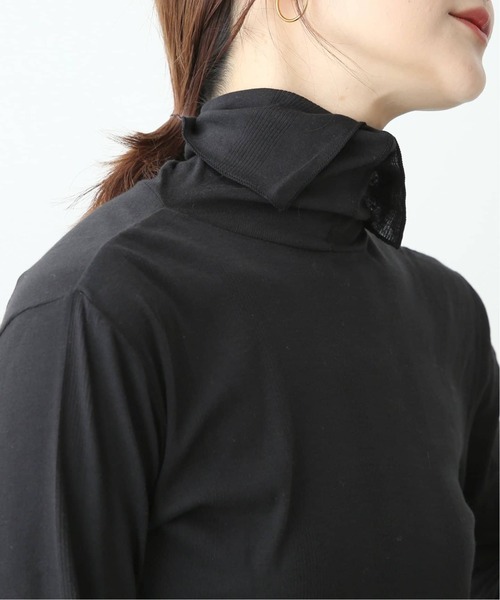 MILLER（ミラー）の「《追加》MILLER/ミラー SLOBE別注 SHEER RIB タートルネック（Tシャツ/カットソー・レディース・ブラック/ホワイト/グレー/レッド・FREE）」の11枚目の写真