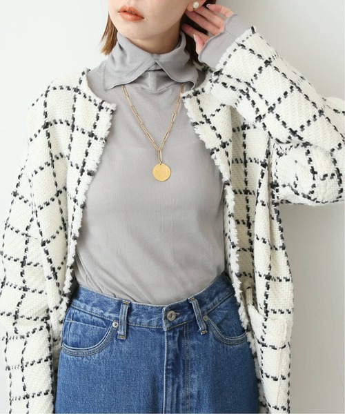MILLER（ミラー）の「《追加》MILLER/ミラー SLOBE別注 SHEER RIB タートルネック（Tシャツ/カットソー・レディース・ブラック/ホワイト/グレー/レッド・FREE）」の14枚目の写真