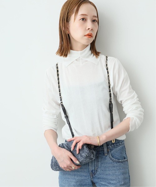 MILLER（ミラー）の「《追加》MILLER/ミラー SLOBE別注 SHEER RIB タートルネック（Tシャツ/カットソー・レディース・ブラック/ホワイト/グレー/レッド・FREE）」の18枚目の写真