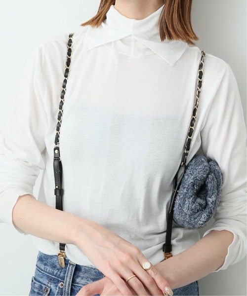 MILLER（ミラー）の「《追加》MILLER/ミラー SLOBE別注 SHEER RIB タートルネック（Tシャツ/カットソー・レディース・ブラック/ホワイト/グレー/レッド・FREE）」の22枚目の写真