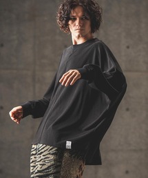mlt4861- Light-pile Dolman sleeve & oversized pullover カットソー