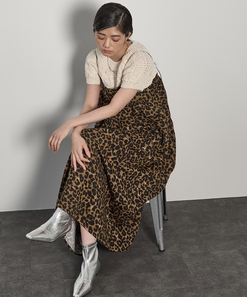 THE YOn（ザヨン）の「コルセットデザインジャガードフレアキャミ