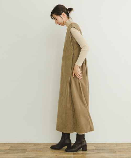 ITEMS URBANRESEARCH（アイテムズ アーバンリサーチ）の「コーデュロイジャンパースカート（ジャンパースカート・レディース・ブラウン/ベージュ/ブラック・FREE）」の13枚目の写真