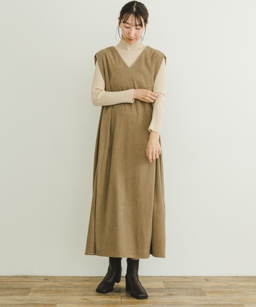 ITEMS URBANRESEARCH（アイテムズ アーバンリサーチ）の「コーデュロイジャンパースカート（ジャンパースカート・レディース・ブラウン/ベージュ/ブラック・FREE）」の14枚目の写真