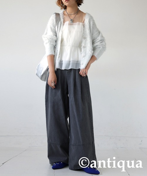 antiqua(アンティカ)の「ギャザービスチェ(ベスト・レディース・ホワイト/ブラック・ONESIZE)」の22枚目の写真