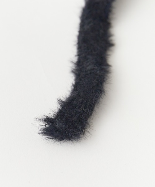 ROOPTOKYO（ループトウキョウ）の「ひも付き ネコ耳 ニット帽 ニットキャップ バラクラバ（ニットキャップ/ビーニー・レディース・ブラック/グレー/ホワイト/ピンク/ベージュ/パープル・FREE）」の11枚目の写真