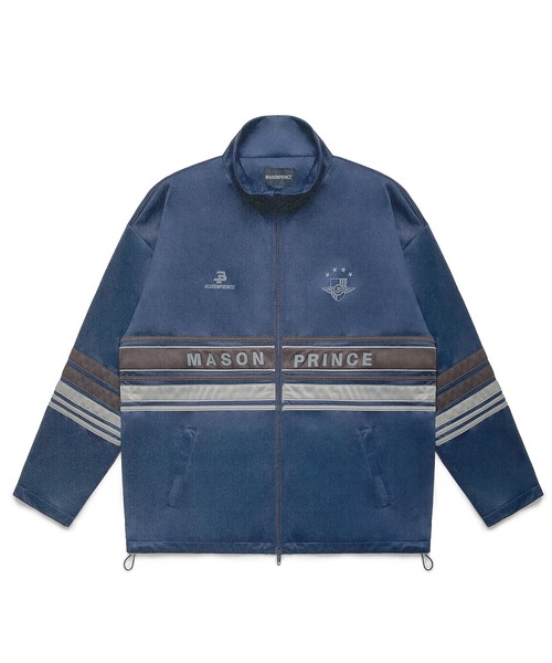 MASONPRINCE(メイソンプリンス)の「オーバーサイズ ライン柄 スポーティ フリース ブルゾン WT4241【MASONPRINCE】(ブルゾン・メンズ・ネイビー・L/M/S)」の8枚目の写真