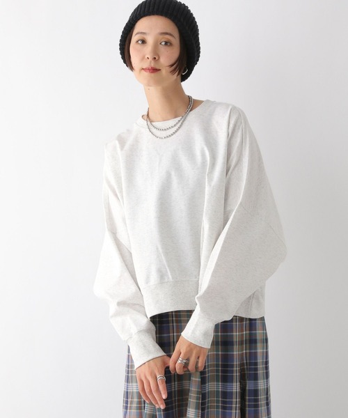 LEPSIM（レプシィム）の「裾タックプルオーバー　138471（Tシャツ/カットソー・レディース・レッド/ライトグレー/チャコールグレー/杢グレー/オレンジ/グリーン・FREE）」の7枚目の写真