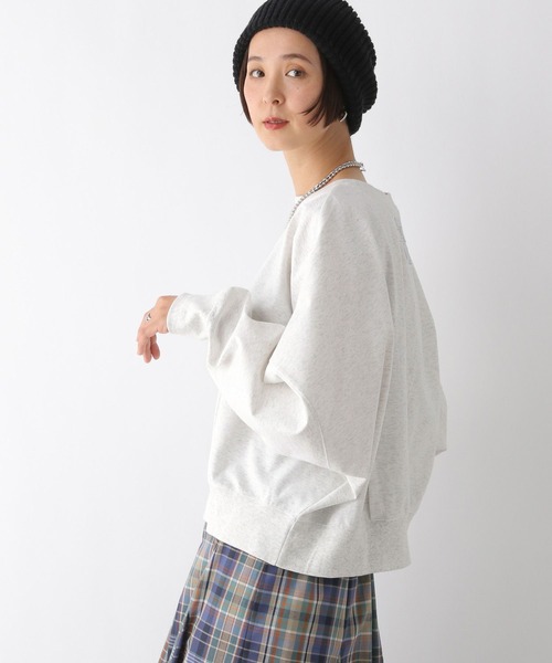 LEPSIM（レプシィム）の「裾タックプルオーバー　138471（Tシャツ/カットソー・レディース・レッド/ライトグレー/チャコールグレー/杢グレー/オレンジ/グリーン・FREE）」の8枚目の写真