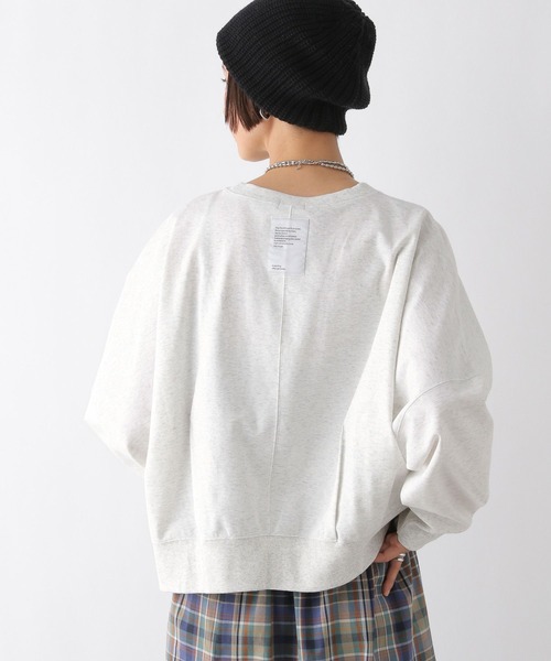 LEPSIM（レプシィム）の「裾タックプルオーバー　138471（Tシャツ/カットソー・レディース・レッド/ライトグレー/チャコールグレー/杢グレー/オレンジ/グリーン・FREE）」の9枚目の写真