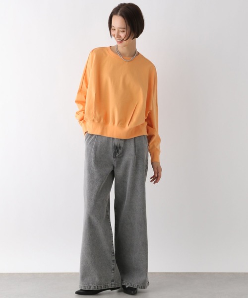 LEPSIM（レプシィム）の「裾タックプルオーバー　138471（Tシャツ/カットソー・レディース・レッド/ライトグレー/チャコールグレー/杢グレー/オレンジ/グリーン・FREE）」の15枚目の写真