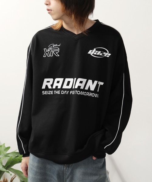 SUGGESTION/サジェッション サッカー デザイン トレーナー（スウェット