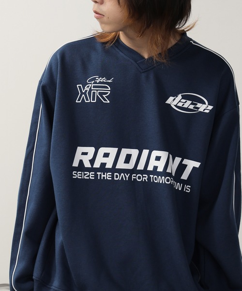 SUGGESTION/サジェッション サッカー デザイン トレーナー（スウェット