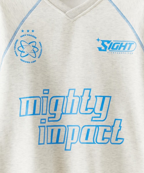 SUGGESTION(サジェッション)の「SUGGESTION/サジェッション サッカー デザイン トレーナー(スウェット・メンズ・グレー系その他/ネイビー系/ブラック×グレー/ネイビー×ホワイト/ブラック×ホワイト/グレー×サックスブルー・L/M)」の12枚目の写真