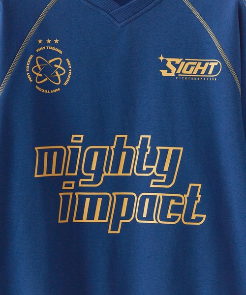 SUGGESTION(サジェッション)の「SUGGESTION/サジェッション サッカー デザイン トレーナー(スウェット・メンズ・グレー系その他/ネイビー系/ブラック×グレー/ネイビー×ホワイト/ブラック×ホワイト/グレー×サックスブルー・L/M)」の14枚目の写真