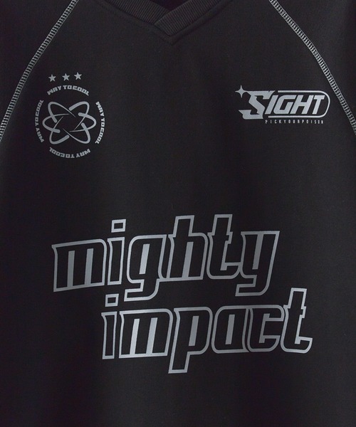 SUGGESTION(サジェッション)の「SUGGESTION/サジェッション サッカー デザイン トレーナー(スウェット・メンズ・グレー系その他/ネイビー系/ブラック×グレー/ネイビー×ホワイト/ブラック×ホワイト/グレー×サックスブルー・L/M)」の9枚目の写真