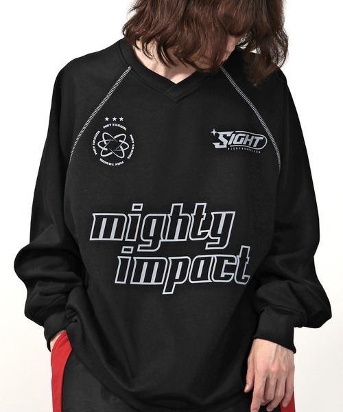 SUGGESTION(サジェッション)の「SUGGESTION/サジェッション サッカー デザイン トレーナー(スウェット・メンズ・グレー系その他/ネイビー系/ブラック×グレー/ネイビー×ホワイト/ブラック×ホワイト/グレー×サックスブルー・L/M)」の20枚目の写真