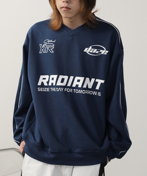 SUGGESTION/サジェッション サッカー デザイン トレーナー（スウェット