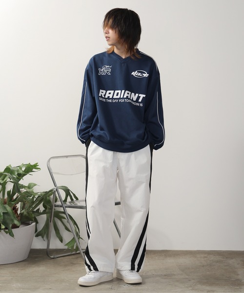 SUGGESTION/サジェッション サッカー デザイン トレーナー（スウェット