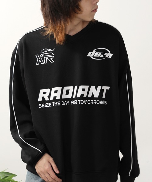 SUGGESTION/サジェッション サッカー デザイン トレーナー（スウェット