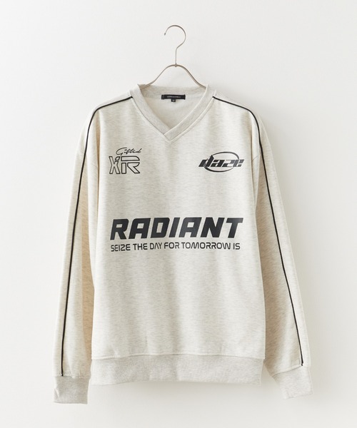 SUGGESTION/サジェッション サッカー デザイン トレーナー（スウェット