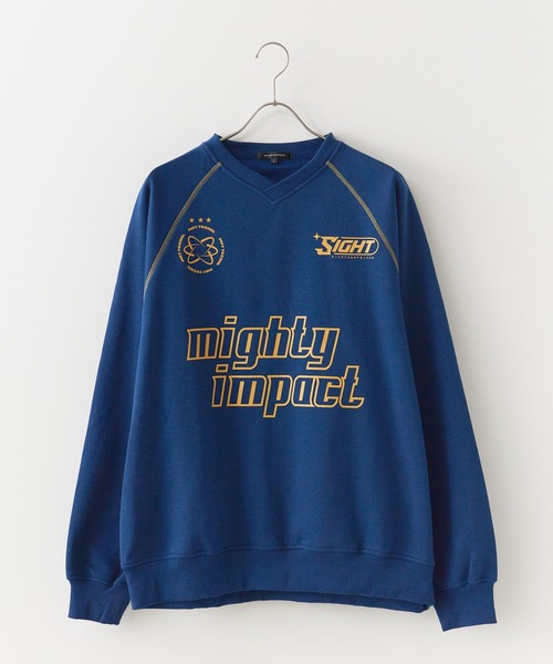 SUGGESTION/サジェッション サッカー デザイン トレーナー（スウェット