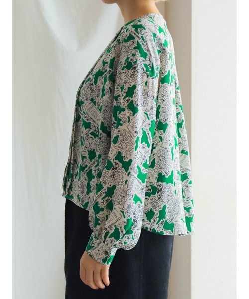 【セール】オペラモチーフPT タックショートブラウス（シャツ/ブラウス）｜FIL DE FER（フィルデフェール）