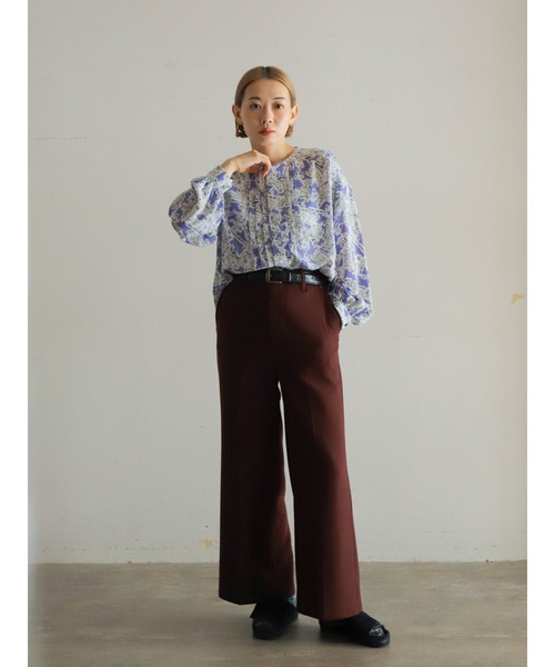 【セール】オペラモチーフPT タックショートブラウス（シャツ/ブラウス）｜FIL DE FER（フィルデフェール）