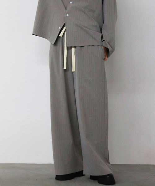 HONE（ホーン）の「pinstripe pajama pants/ピンストライプパジャマ