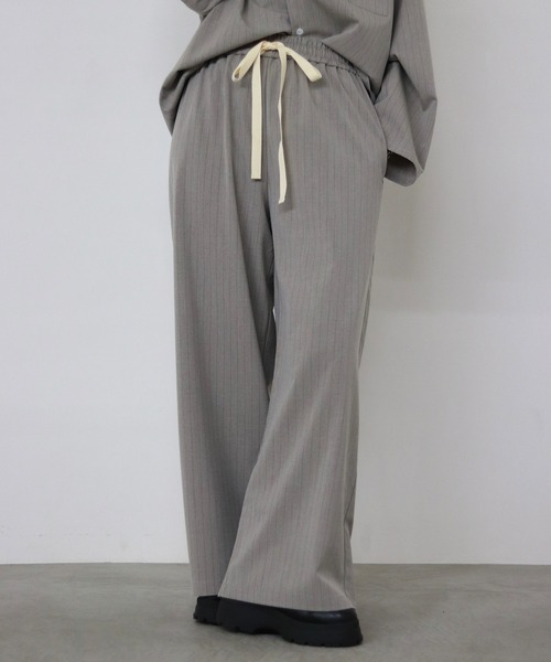 HONE（ホーン）の「pinstripe pajama pants/ピンストライプパジャマ