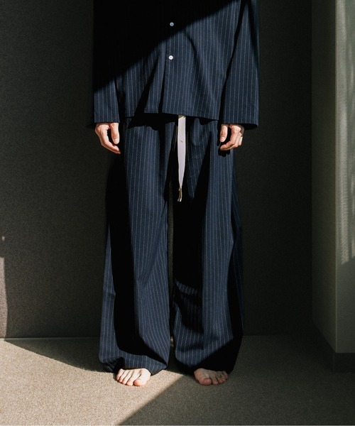 HONE（ホーン）の「pinstripe pajama pants/ピンストライプパジャマ