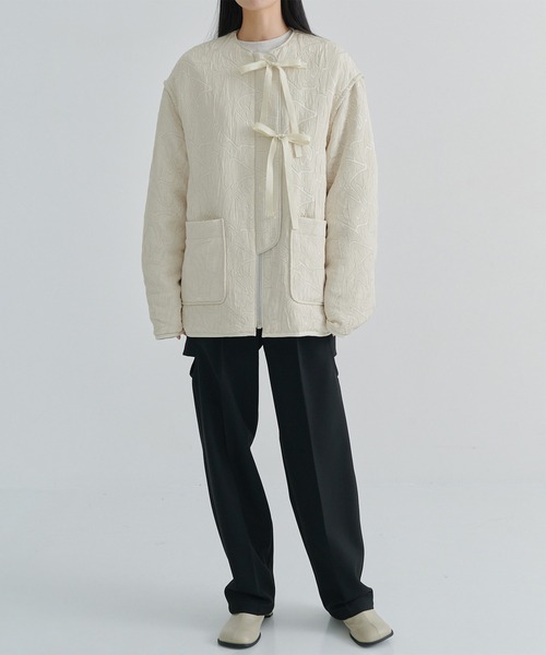 TODAYFUL/トゥデイフル】Jacquard Piping Blouson/ジャガード