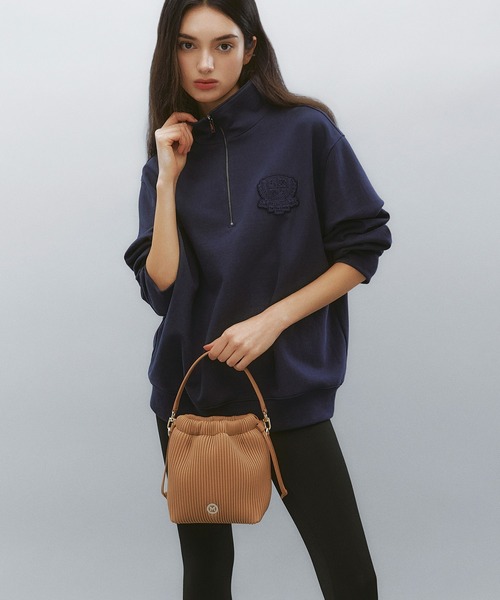METROCITY(メトロシティ)の「【牛革 / 本革】プリーツ 巾着 2wayミニバッグ(トートバッグ・レディース・ワイン/ベージュ・FREE)」の19枚目の写真
