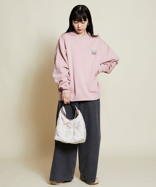 FREAK'S STORE(フリークスストア)の「限定展開 PEANUTS/ピーナッツ 別注 ビッグシルエット バックプリント クルーネックスウェット/ALL STAR(スウェット・メンズ・ネイビー/ピンク/チャコールグレー/グレー・MEDIUM/SMALL/LARGE)」の16枚目の写真